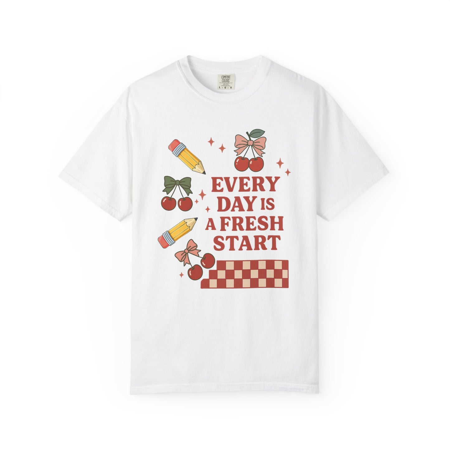 Teacher Cherry Fresh Start Tee