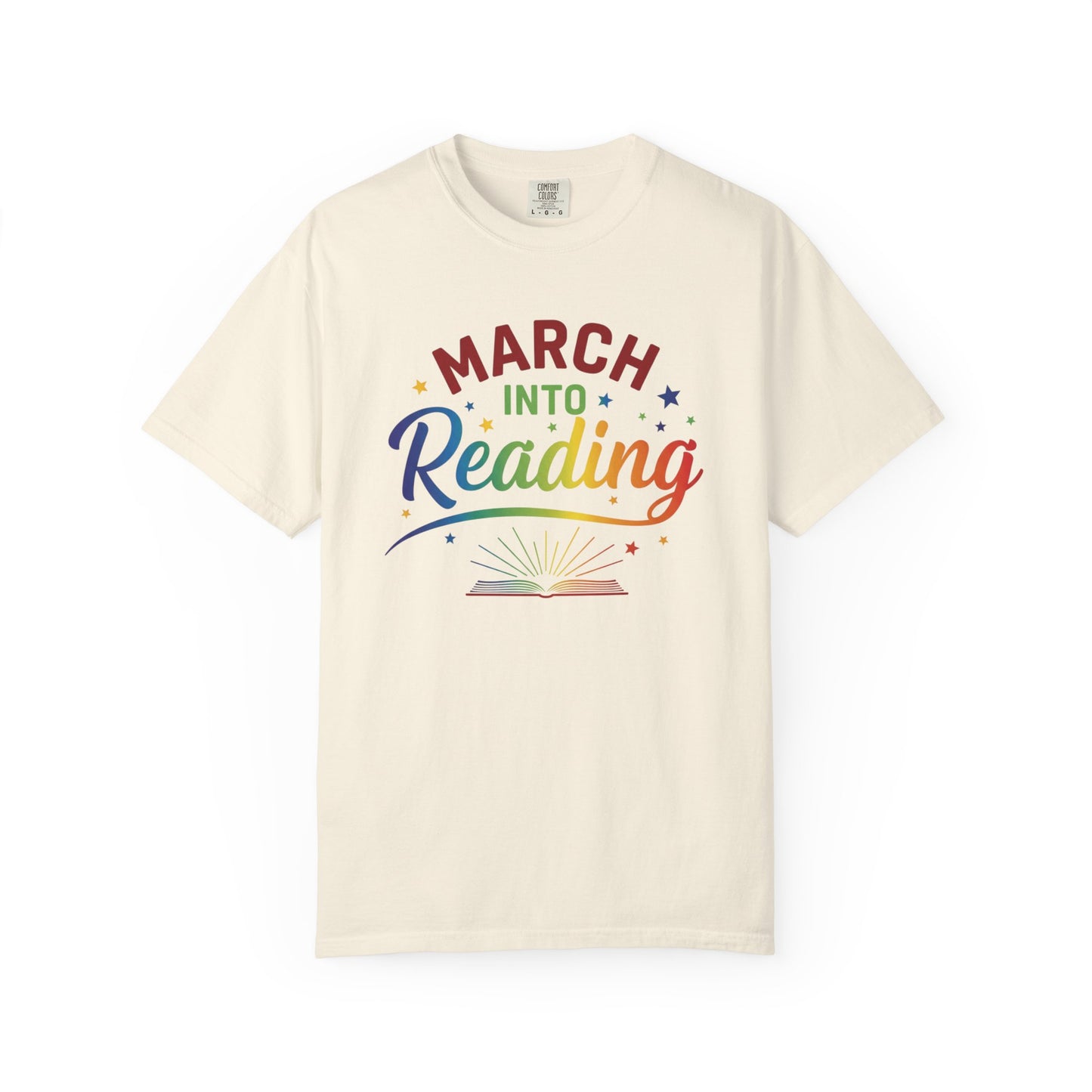 Colorful March Reading Tee