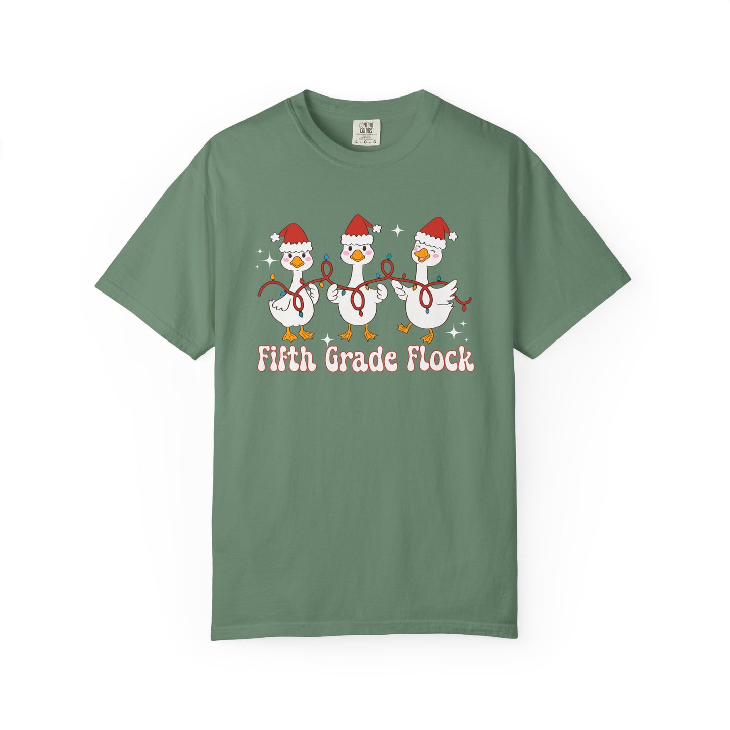 Fifth Grade Flock Goose Christmas Tee