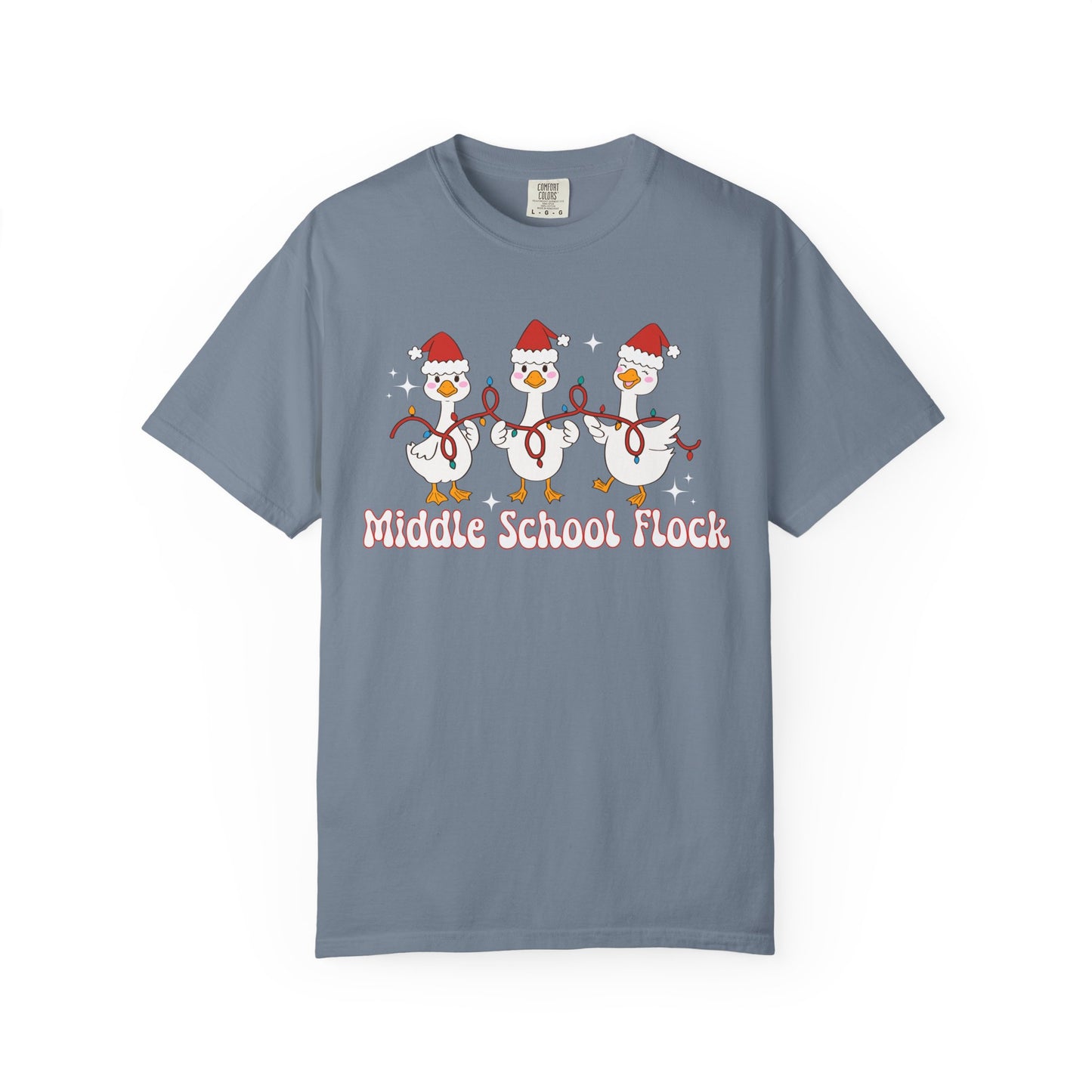Middle School Flock Goose Christmas Tee