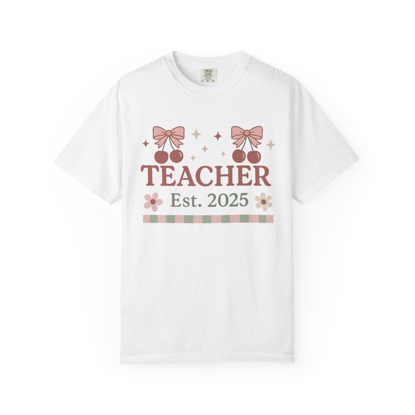 Teacher Cherry EST. 2025 Tee