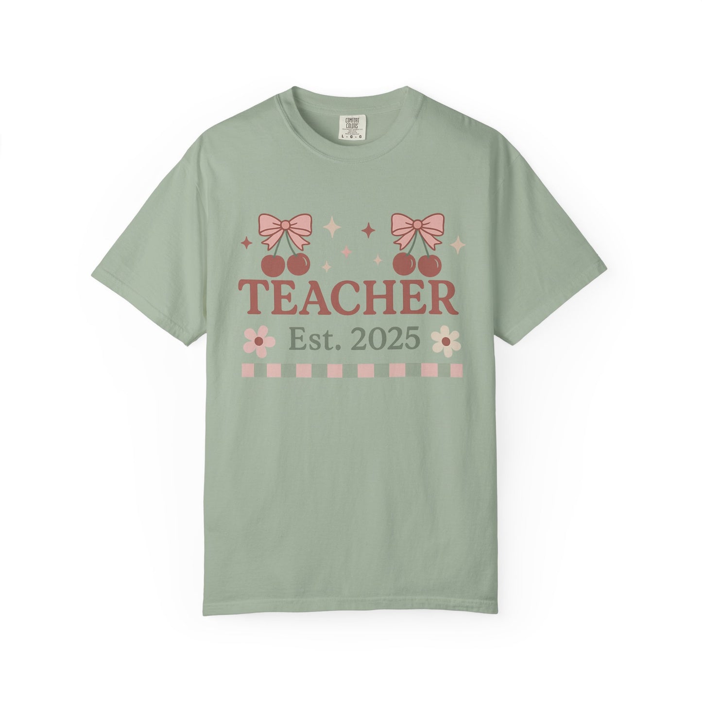 Teacher Cherry EST. 2025 Tee