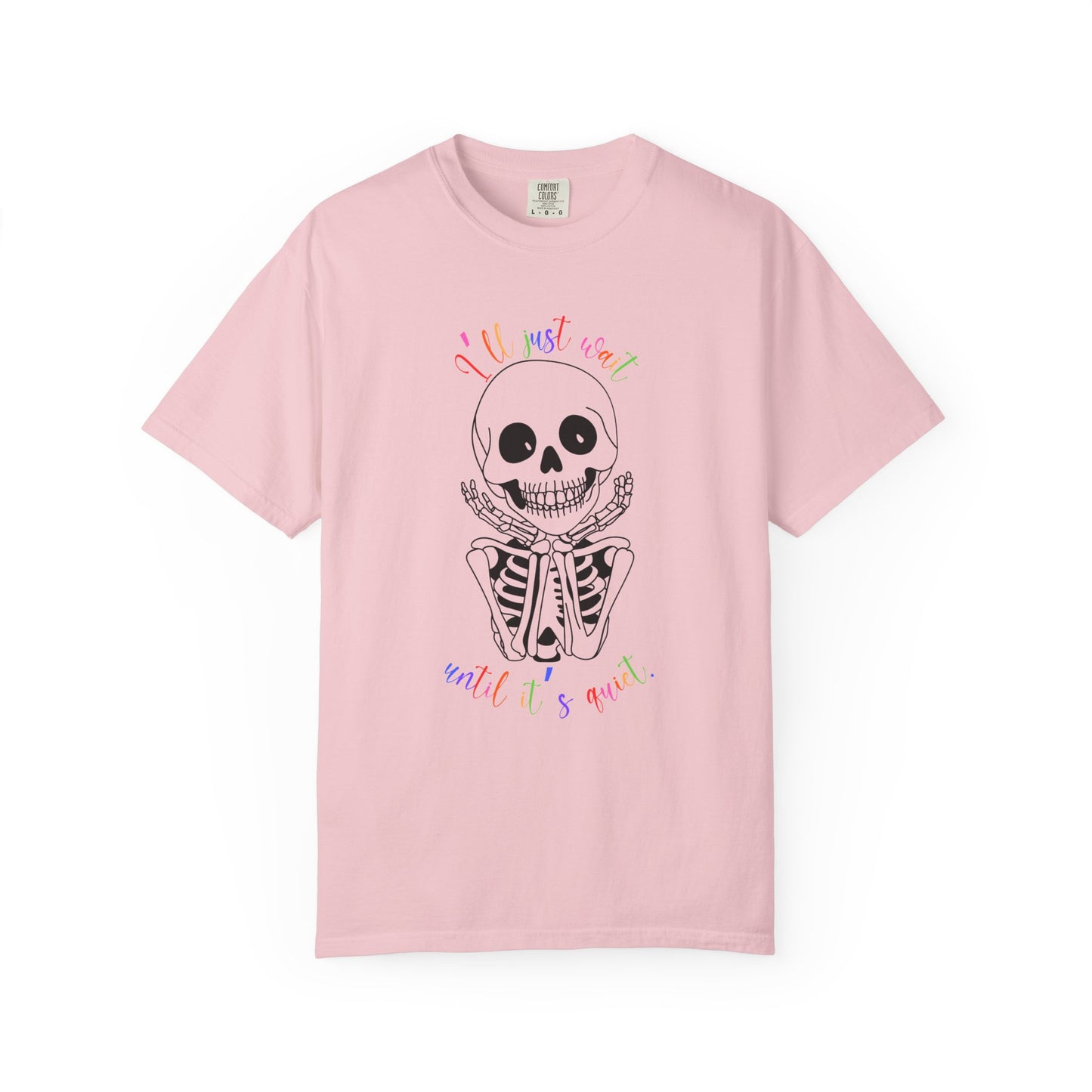 Skeleton I'll Wait Hands Halloween Tee