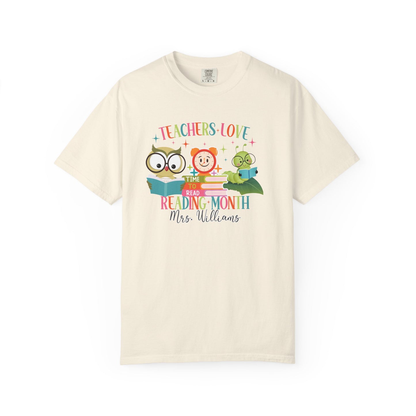 Personalized Reading Month Worm Tee