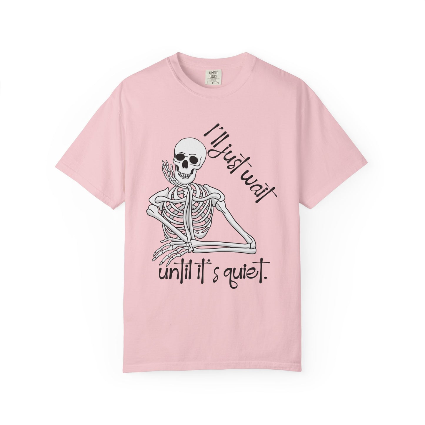 Skeleton I'll Wait Arm Halloween Tee