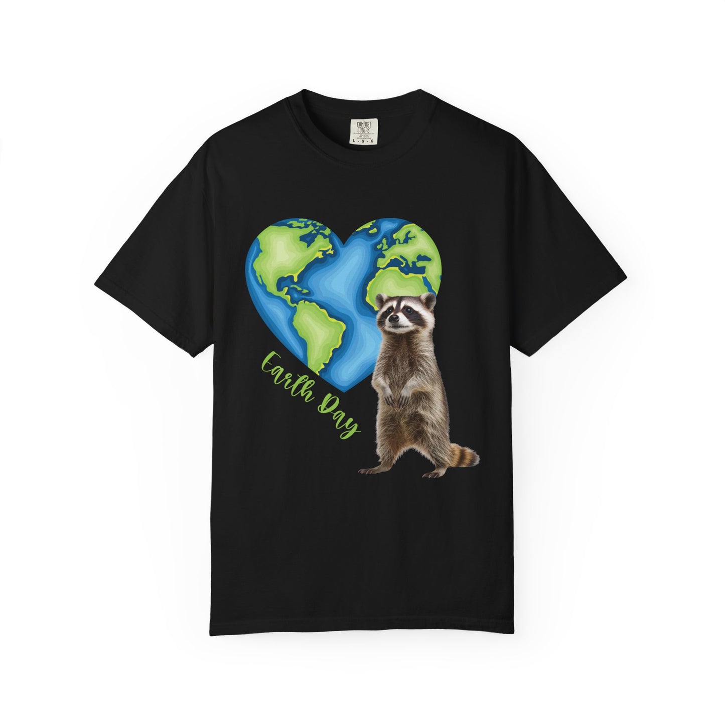 Earth Day Raccoon Heart Tee