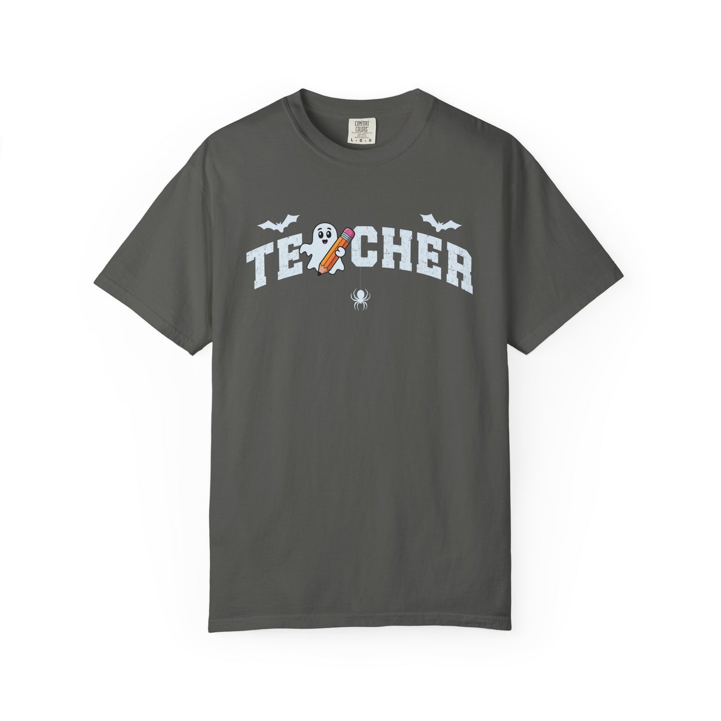 Teacher Ghost Bat Halloween Tee