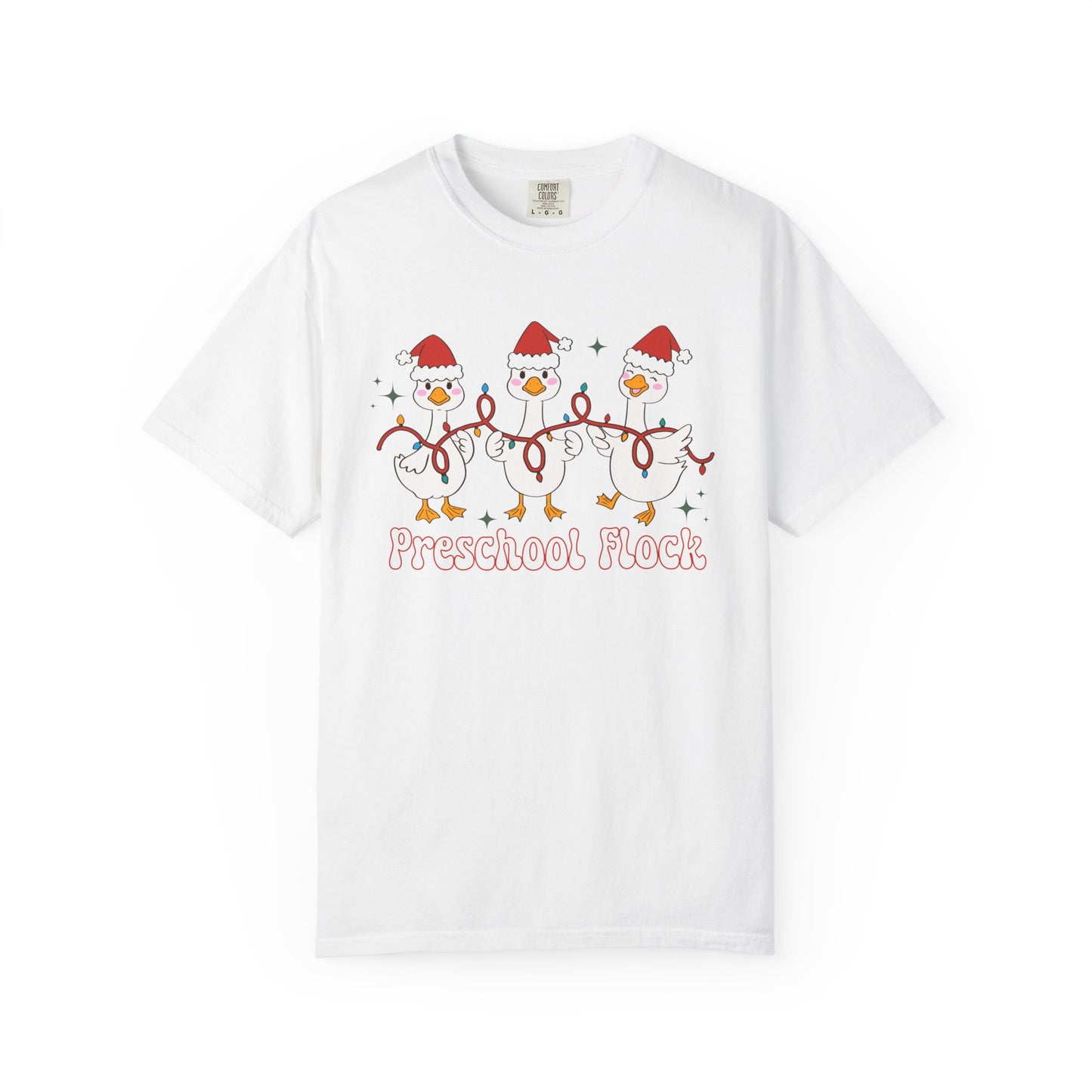Preschool Flock Goose Christmas Tee