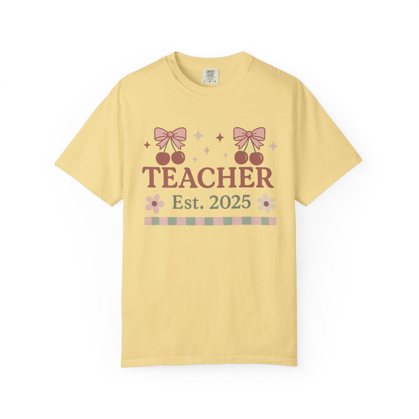 Teacher Cherry EST. 2025 Tee