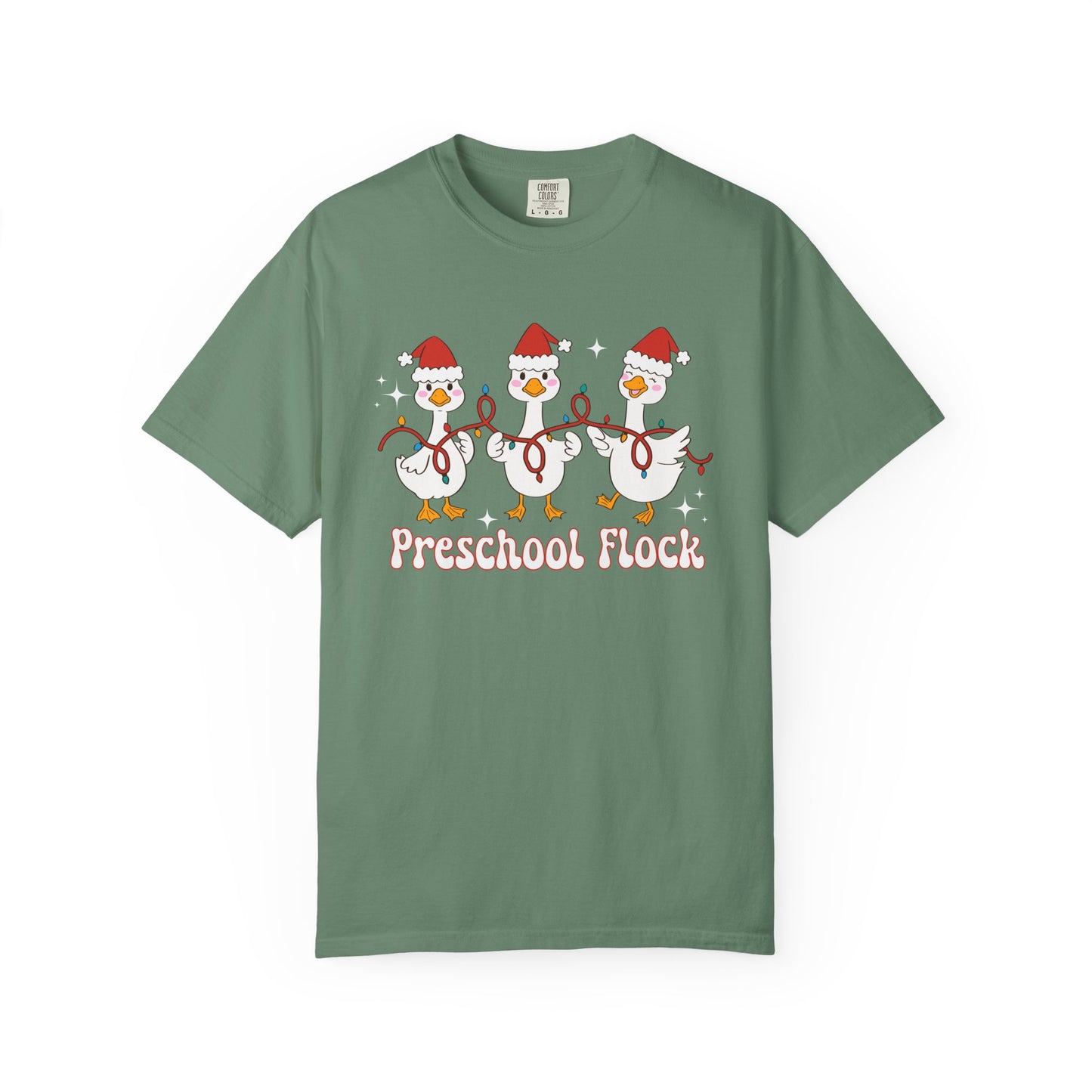 Preschool Flock Goose Christmas Tee