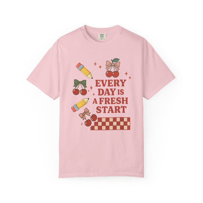 Teacher Cherry Fresh Start Tee
