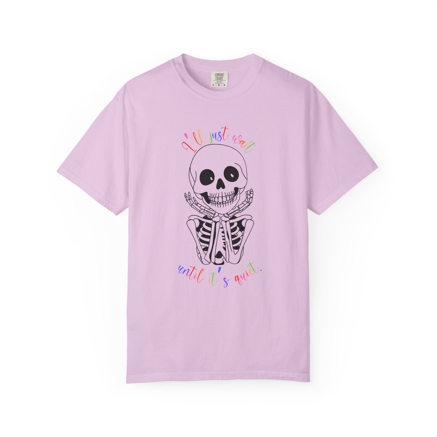 Skeleton I'll Wait Hands Halloween Tee