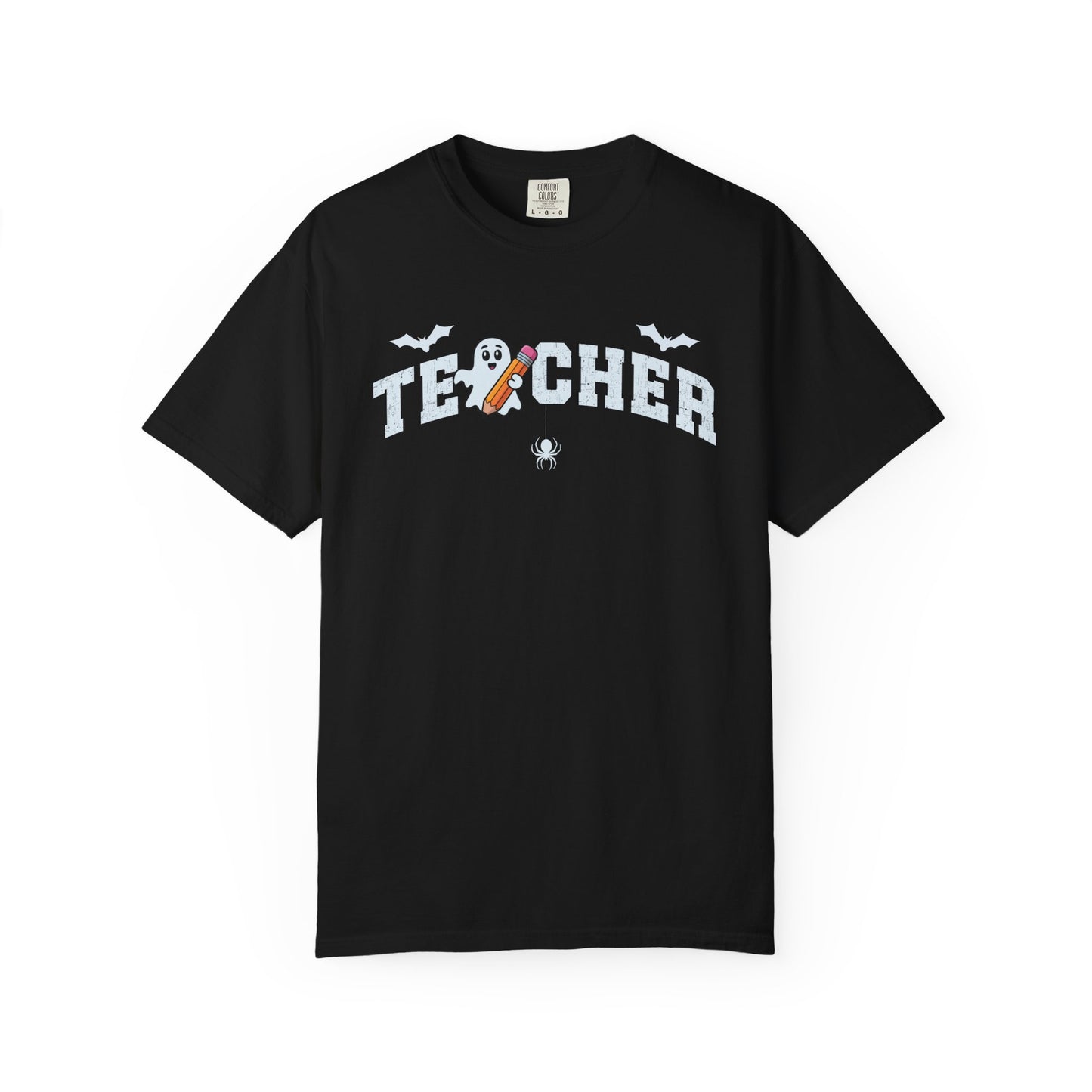 Teacher Ghost Bat Halloween Tee