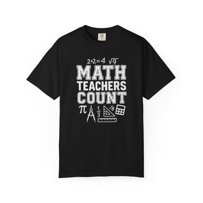Math Teacher Count Tee