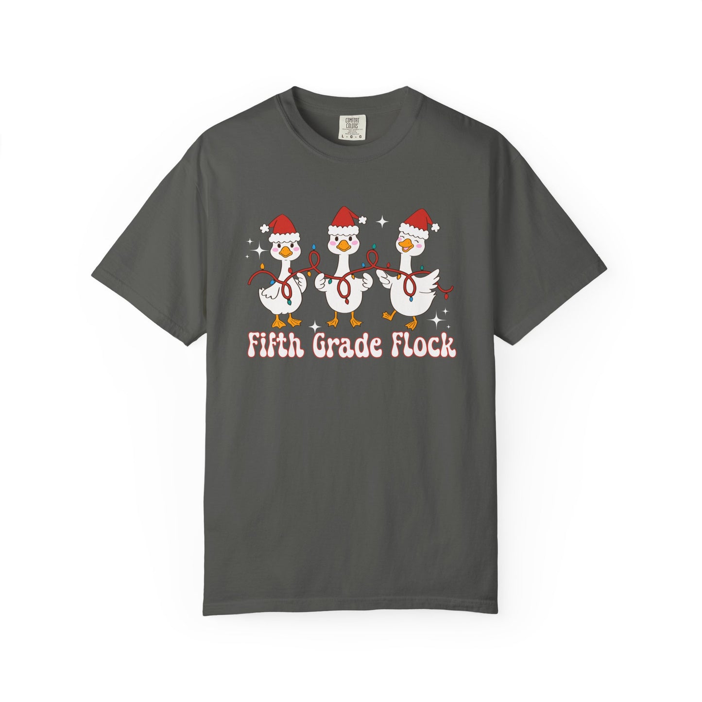 Fifth Grade Flock Goose Christmas Tee
