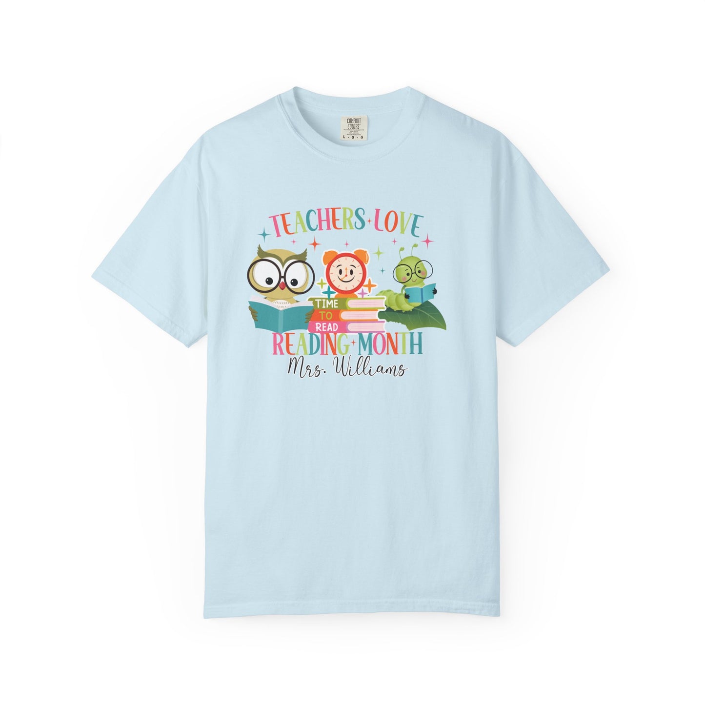 Personalized Reading Month Worm Tee
