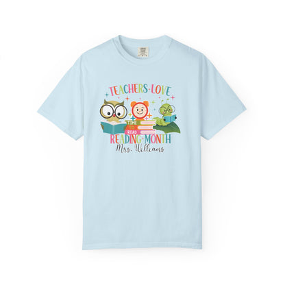 Personalized Reading Month Worm Tee