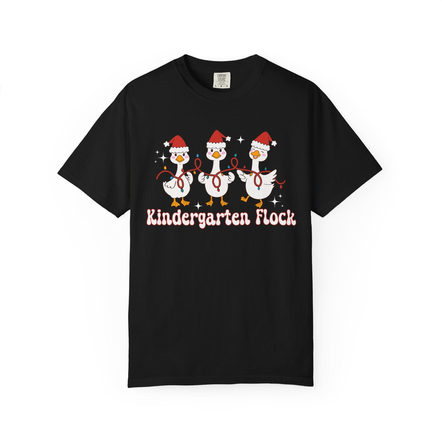 Kindergarten Flock Goose Christmas Tee
