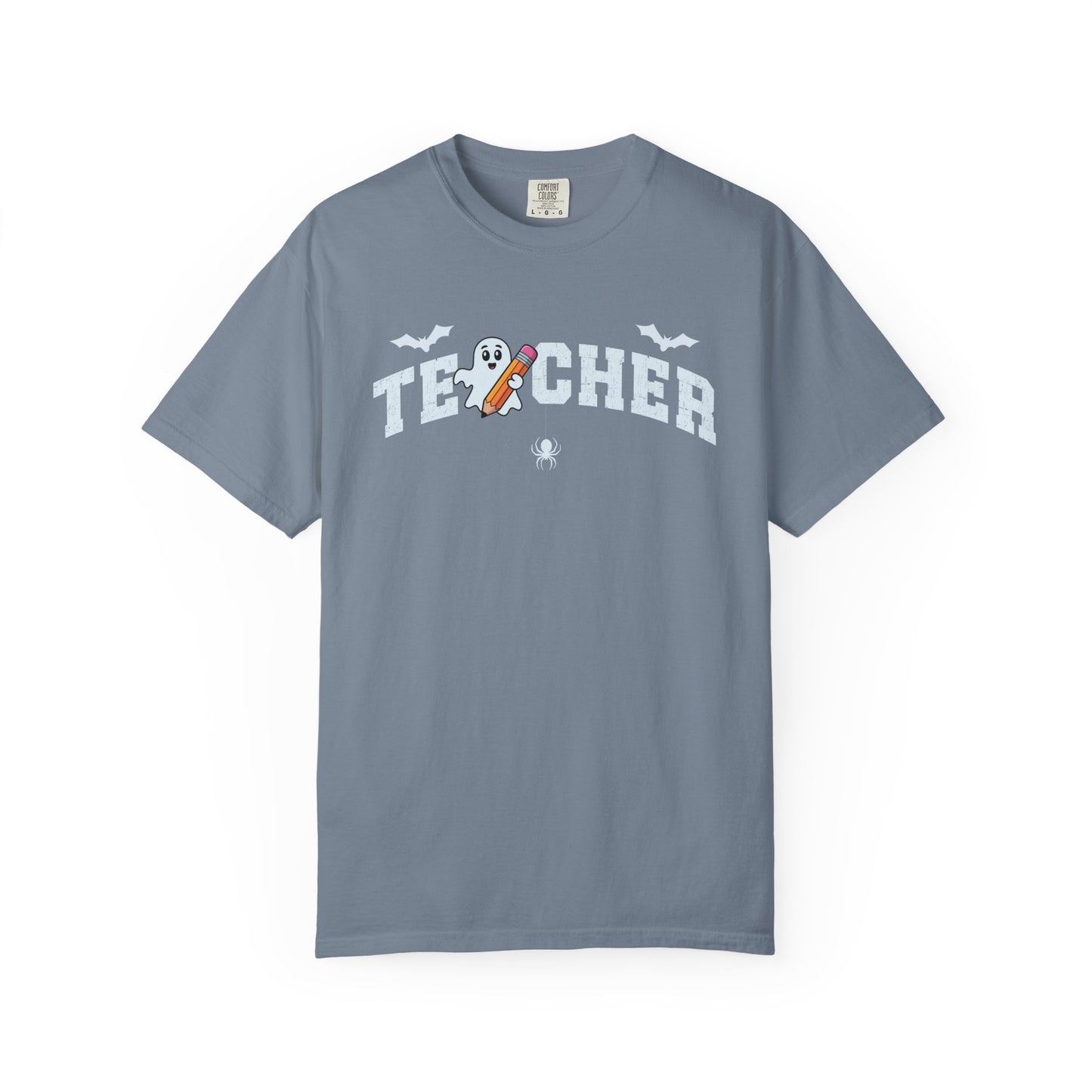 Teacher Ghost Bat Halloween Tee