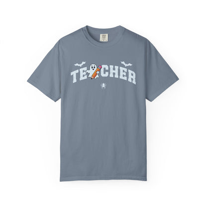 Teacher Ghost Bat Halloween Tee