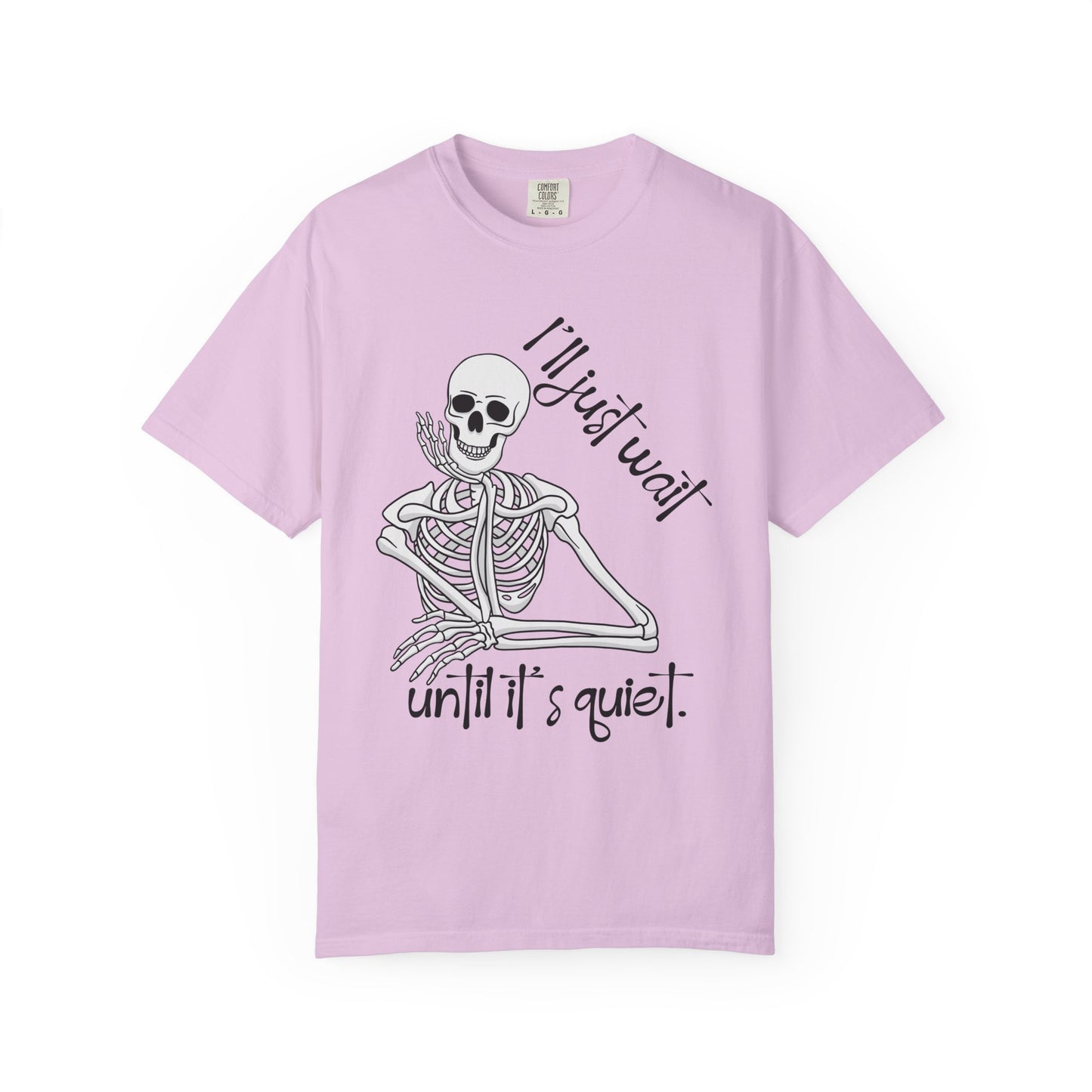 Skeleton I'll Wait Arm Halloween Tee