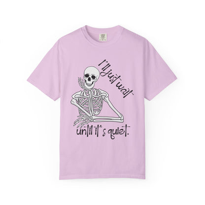 Skeleton I'll Wait Arm Halloween Tee
