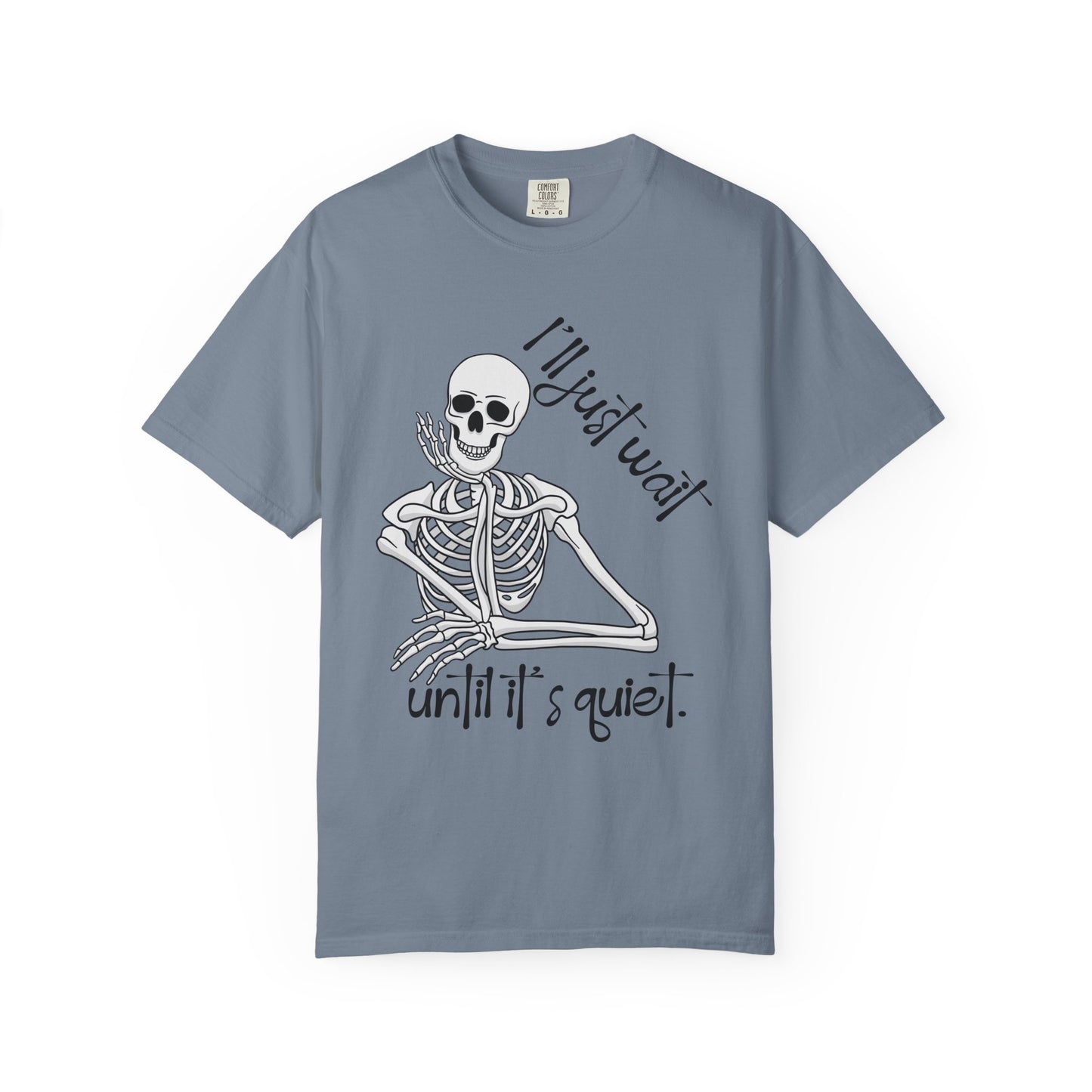 Skeleton I'll Wait Arm Halloween Tee