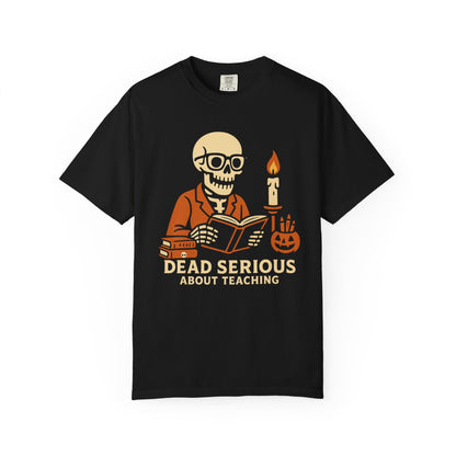Skeleton Serious Halloween Tee