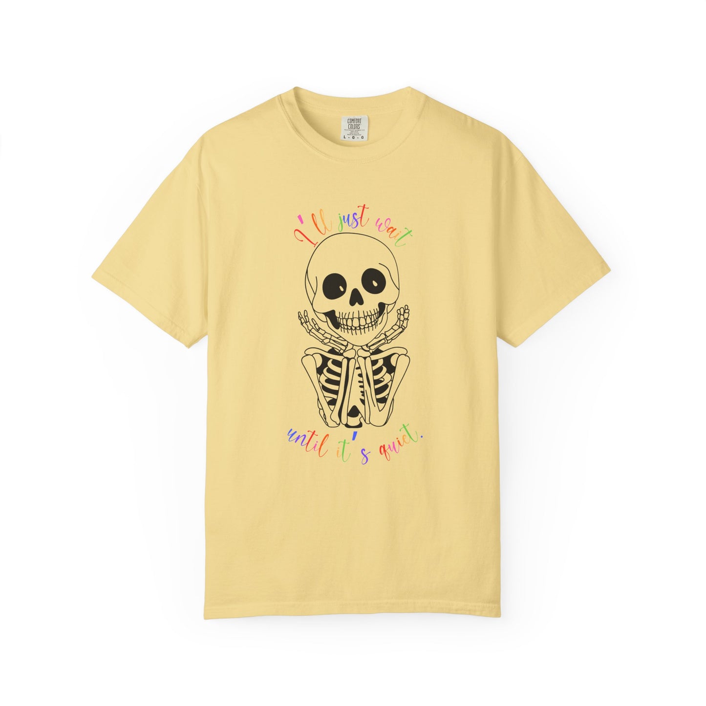 Skeleton I'll Wait Hands Halloween Tee