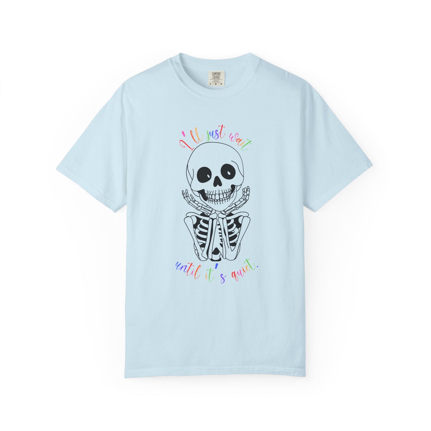 Skeleton I'll Wait Hands Halloween Tee