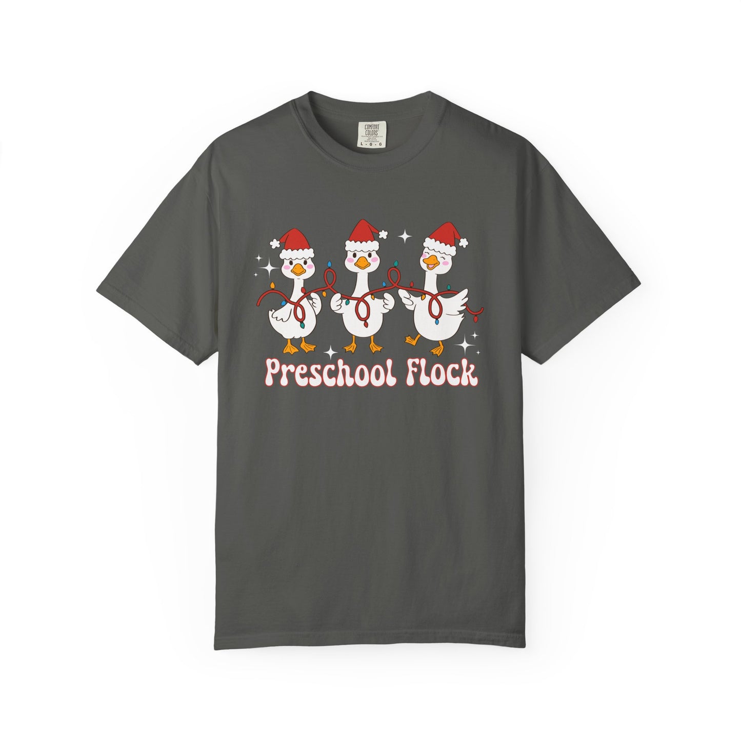 Preschool Flock Goose Christmas Tee