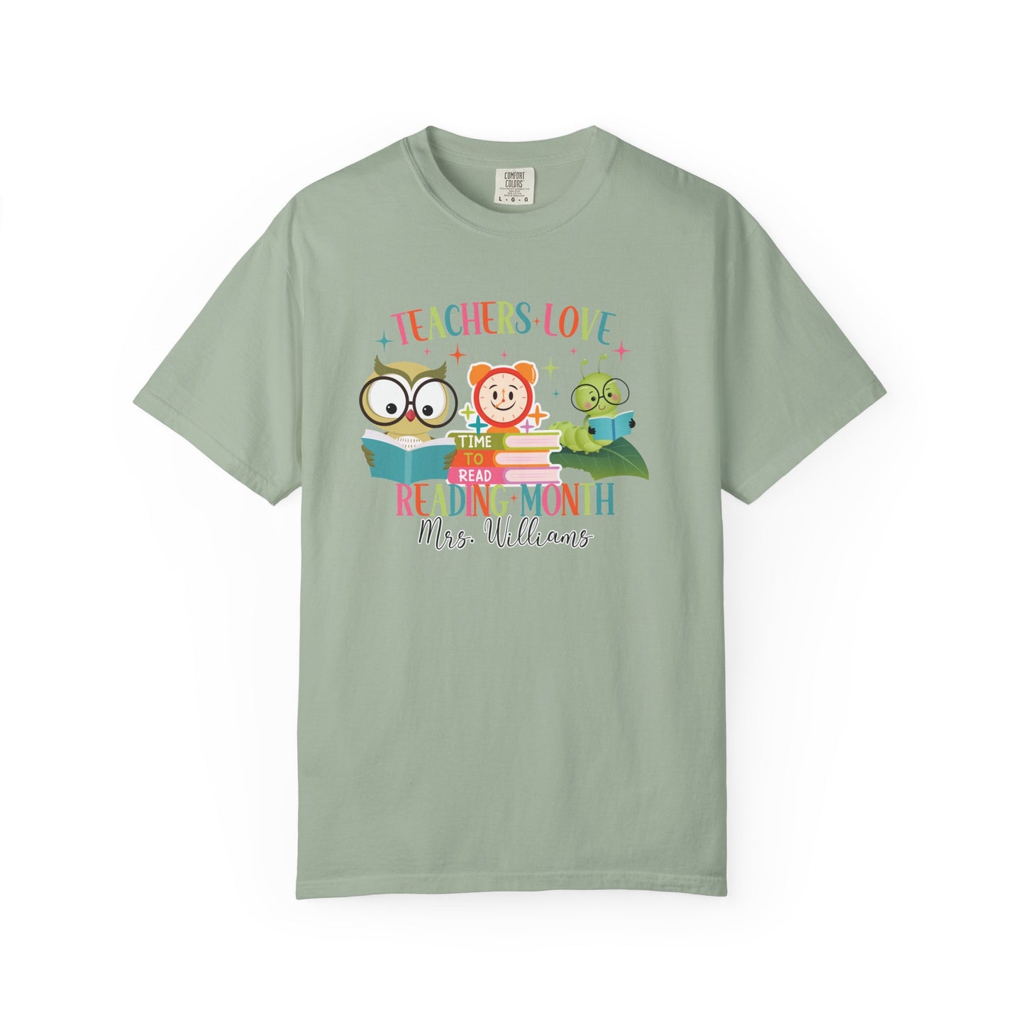 Personalized Reading Month Worm Tee