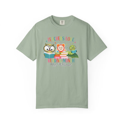 Personalized Reading Month Worm Tee