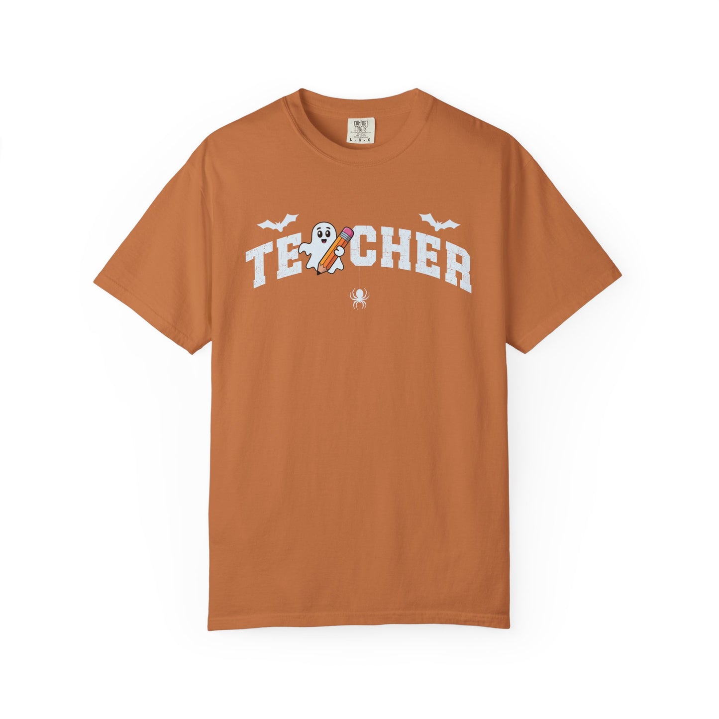 Teacher Ghost Bat Halloween Tee