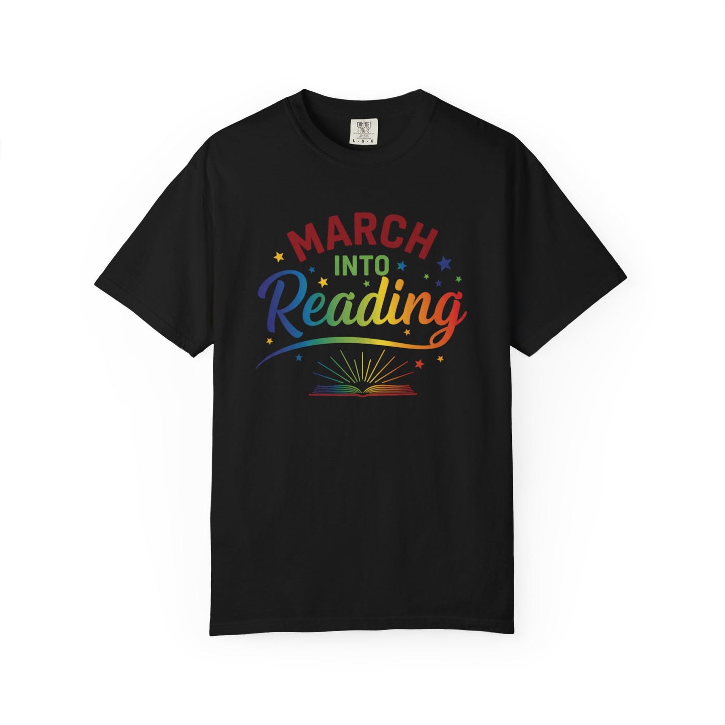 Colorful March Reading Tee