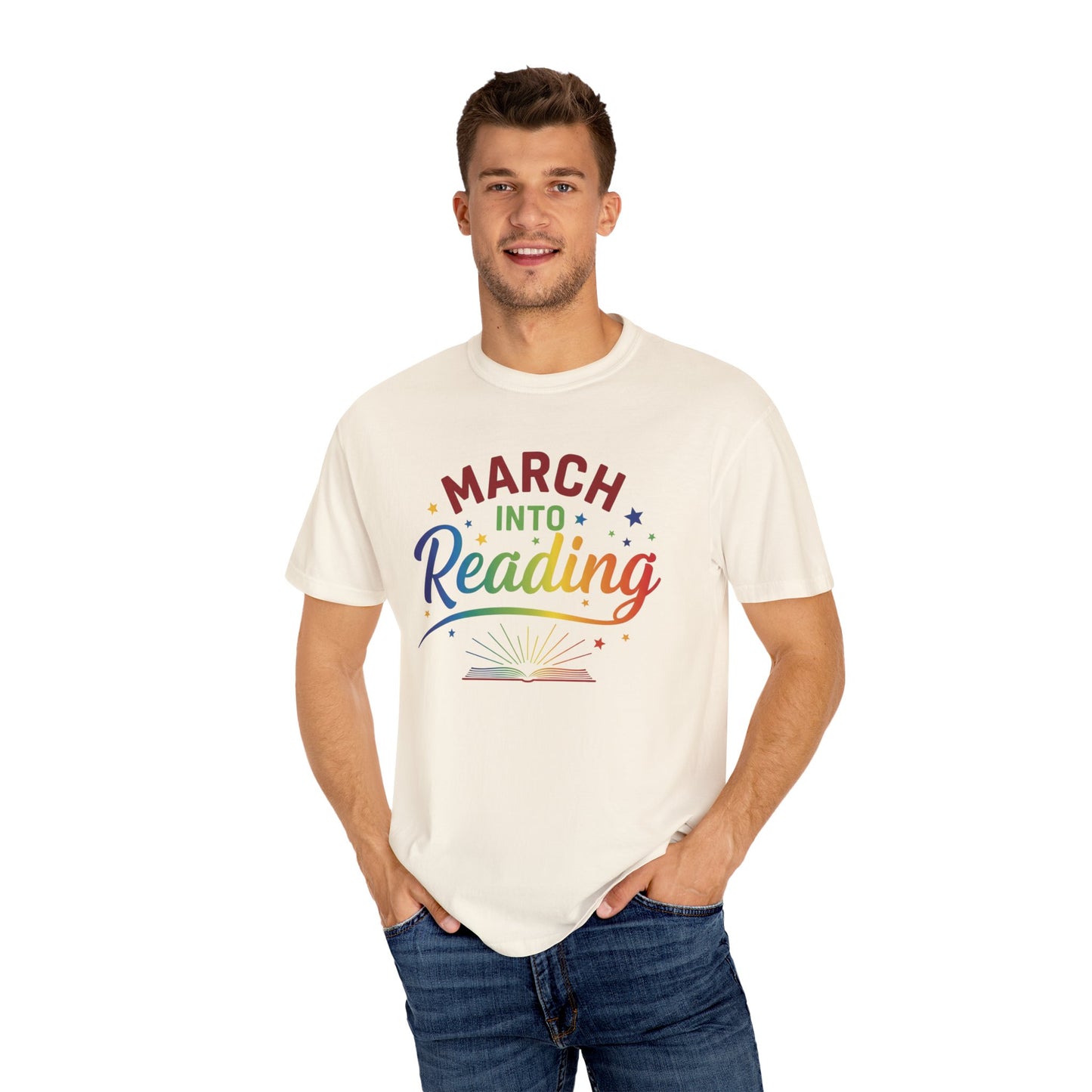 Colorful March Reading Tee