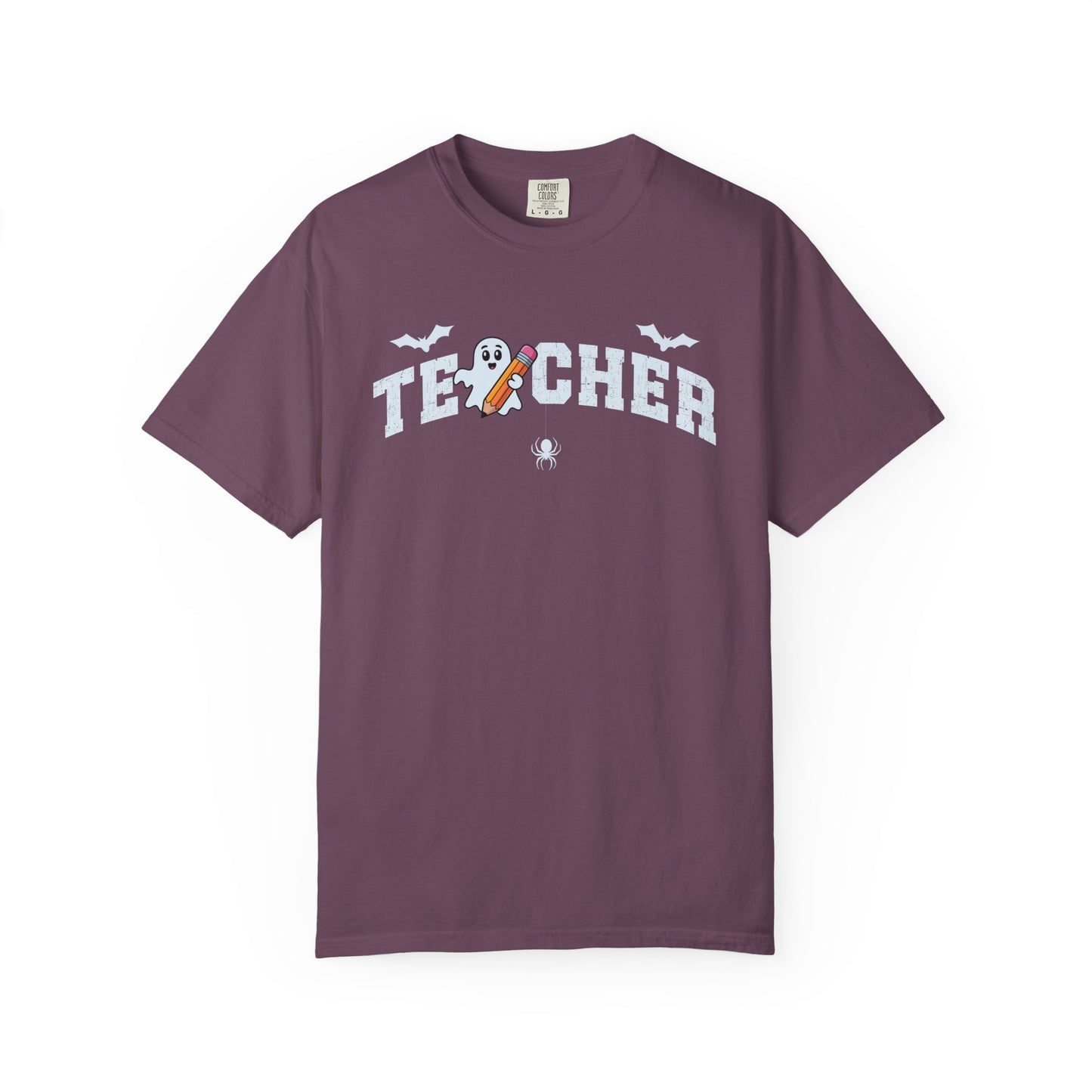 Teacher Ghost Bat Halloween Tee