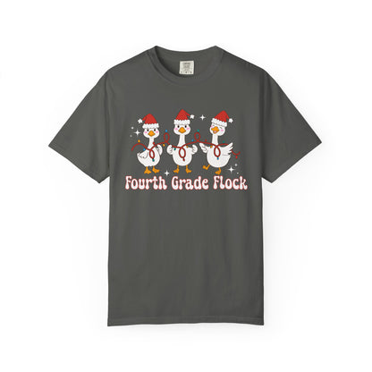 Fourth Grade Flock Goose Christmas Tee