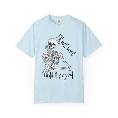 Skeleton I'll Wait Arm Halloween Tee