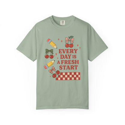 Teacher Cherry Fresh Start Tee