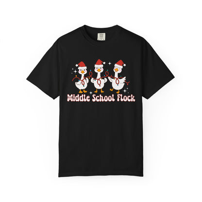 Middle School Flock Goose Christmas Tee