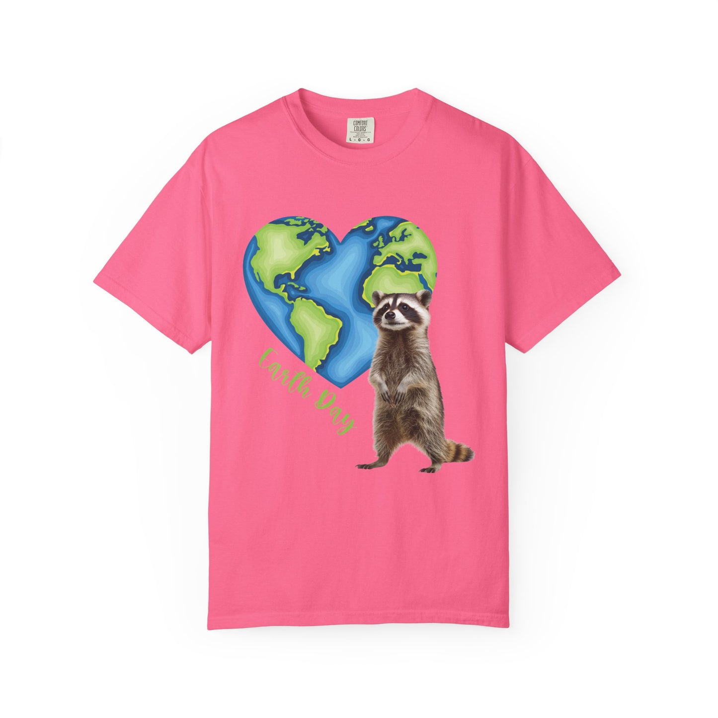 Earth Day Raccoon Heart Tee