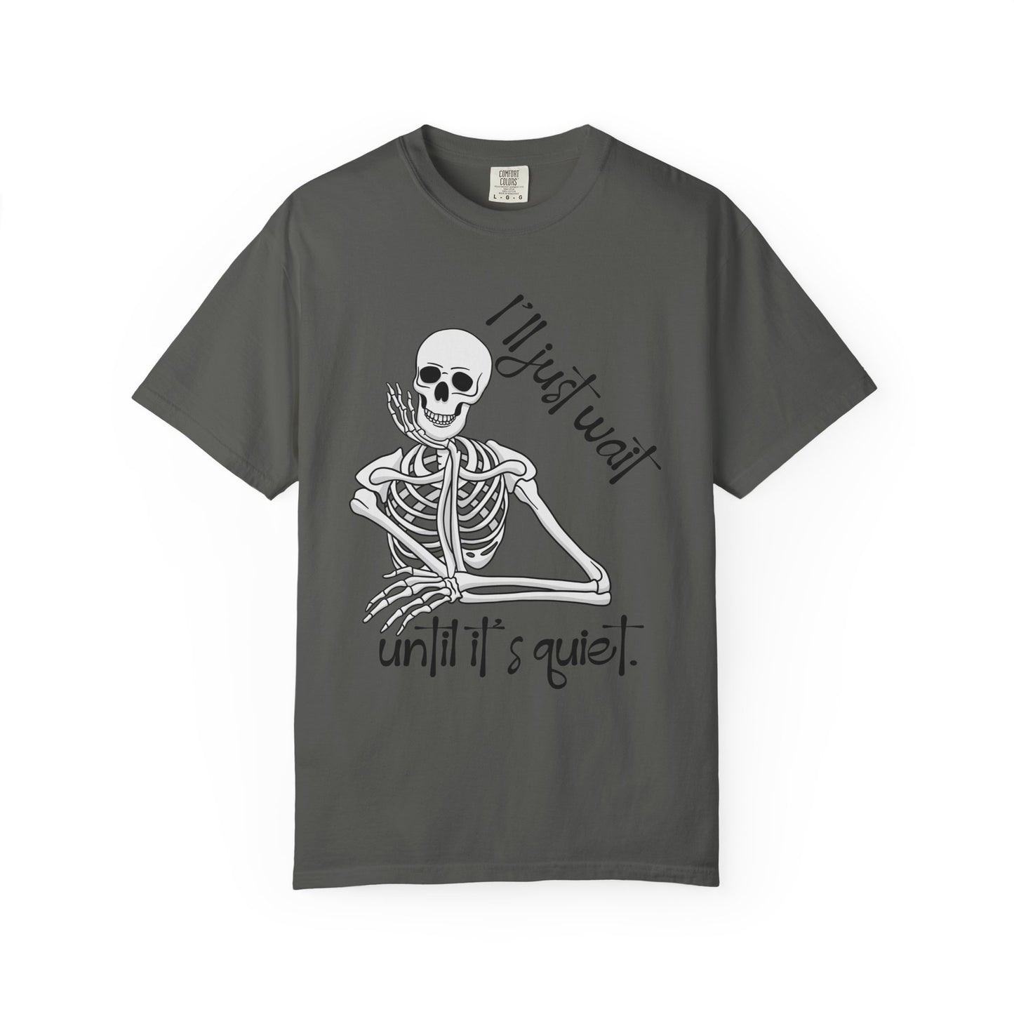 Skeleton I'll Wait Arm Halloween Tee