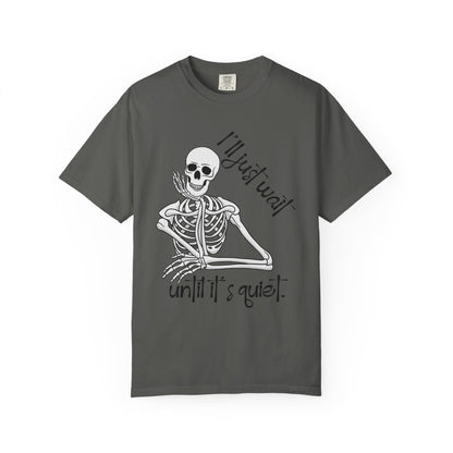 Skeleton I'll Wait Arm Halloween Tee