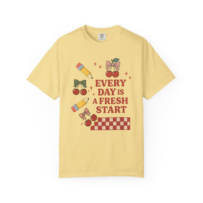 Teacher Cherry Fresh Start Tee