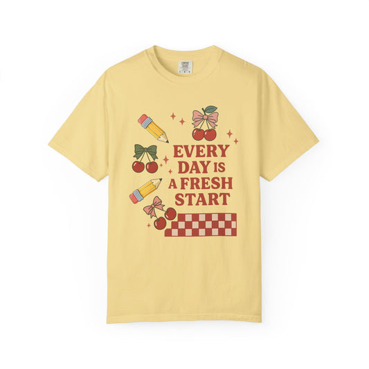 Teacher Cherry Fresh Start Tee